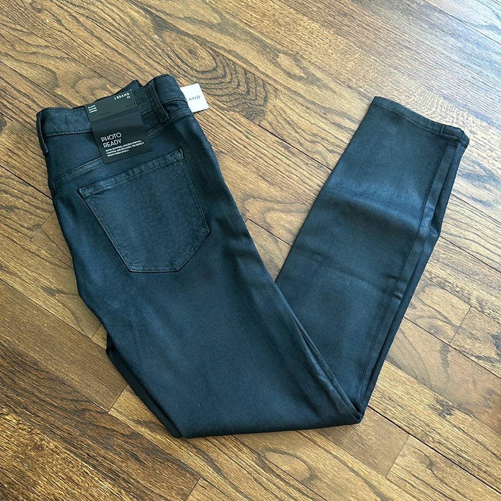 J Brand Alana High-rise Cropped Jeans, Black Leopard Print, Size 25, NWT